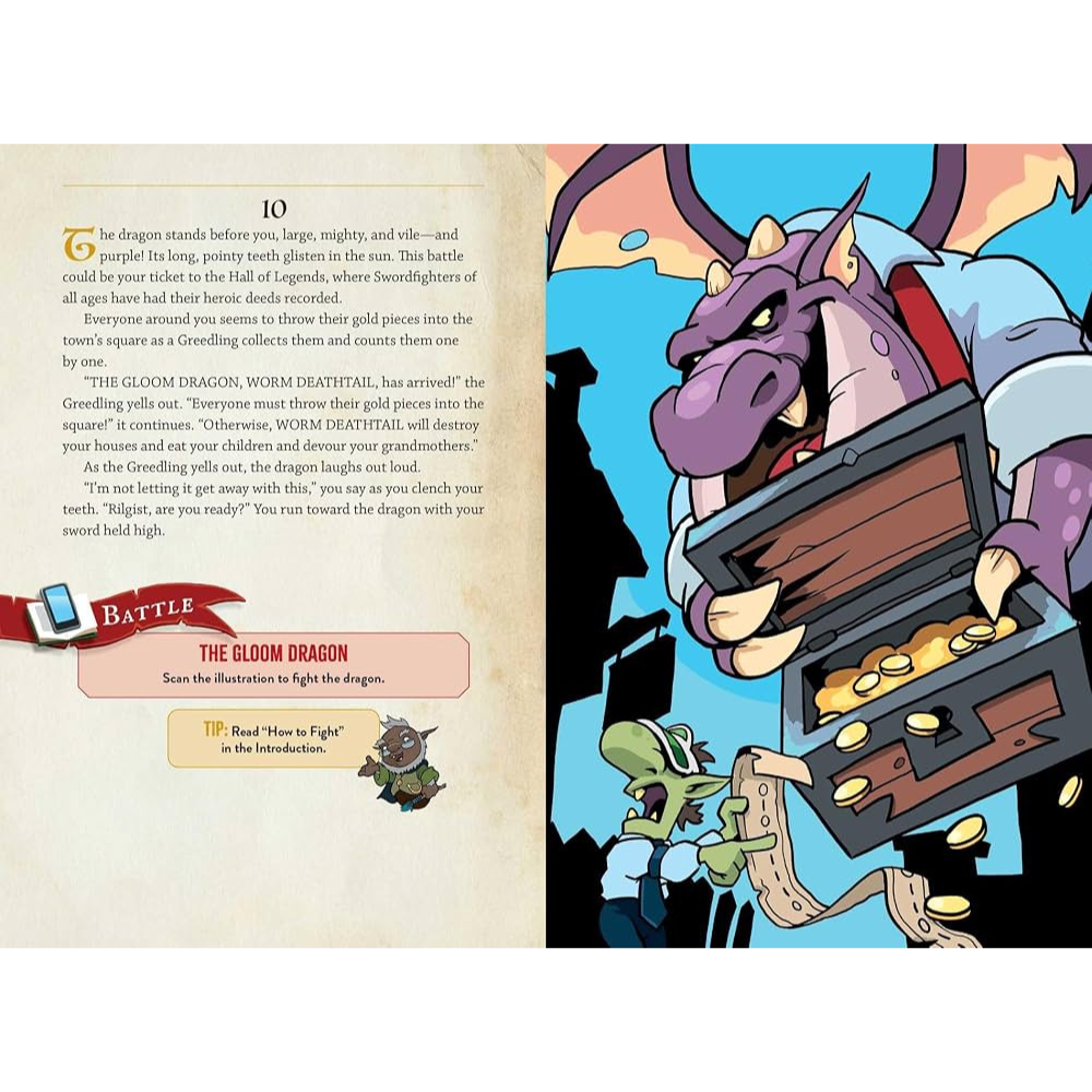 The Gloom Dragon - An Augmented Reality Adventure Book - Paperback