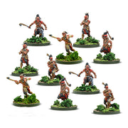 Mohawk Warriors with Clubs