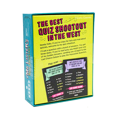 Mr. Lister's Quiz Shootout