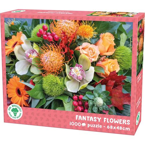 Mr.Broccoli: Puzzle 1000 Pieces Fantasy Flowers