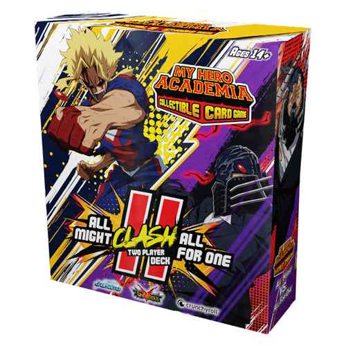 my hero academia heroes clash booster box My Hero Academia CCG All Might Vs All-For-One Clash 2 Player Deck