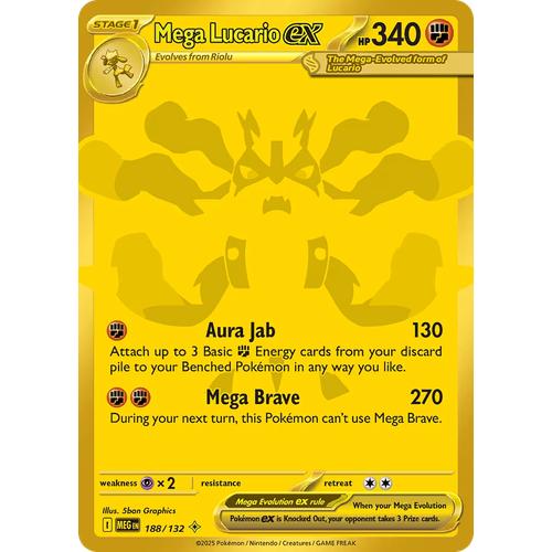 Mega Lucario EX MEG 188/132 - Holo