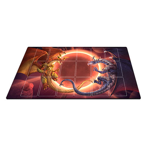 Neverrift TCG - Stitched Edge Playmat - Twin Dragons