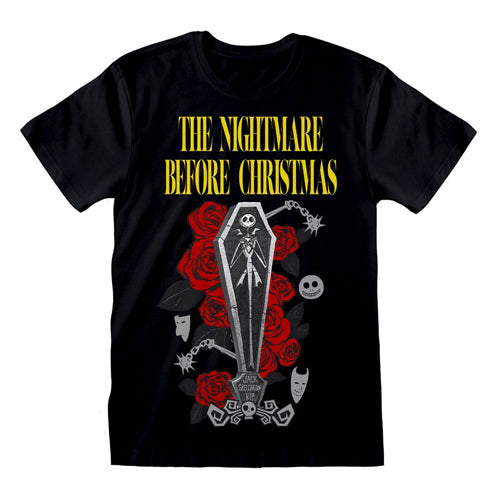 Nightmare Before Christmas T-Shirt Jack Coffin Size M