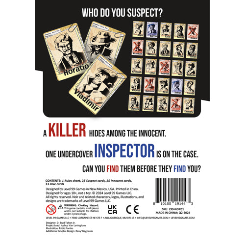 Noir: Deductive Mystery Game: 2nd Edition
