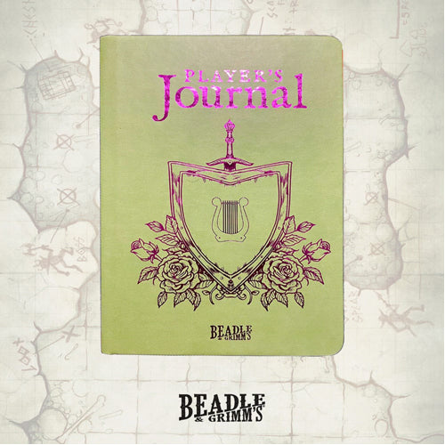 Notebook A5 Player's Journal Sage Green Shield