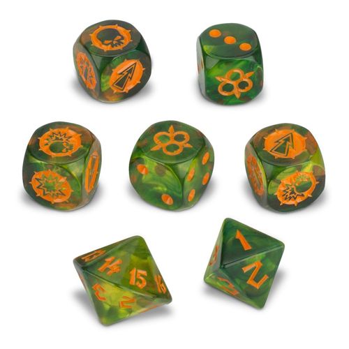 Nurgle's Rotters Blood Bowl Dice Set