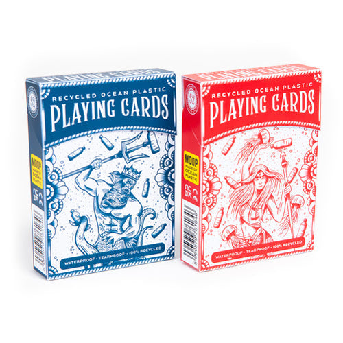 Ocean Plastic Playing Cards (Red & Blue Mixed)