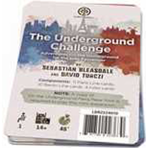 On The Underground Board Game: Paris And New York: Underground Challenge Solo Expansion