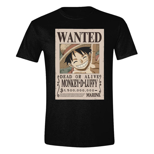One Piece T-Shirt Luffy Wanted Size L