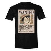 One Piece T-Shirt Luffy Wanted Size XL