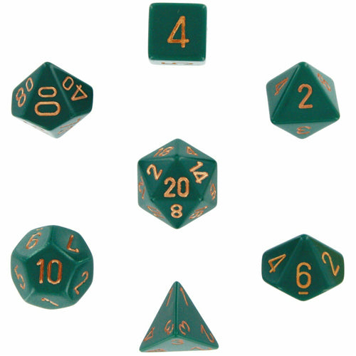Opaque Poly 7 Set: Dusty Green/Copper