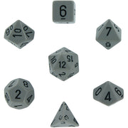 Opaque Poly 7 Set: Grey/Black