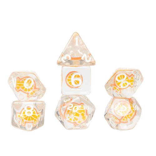 Orange: Fruit Slice Dice Set - Sirius Dice