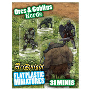 Orcs And Goblins Horde: Flat Plastic Miniatures