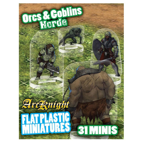 Orcs And Goblins Horde: Flat Plastic Miniatures