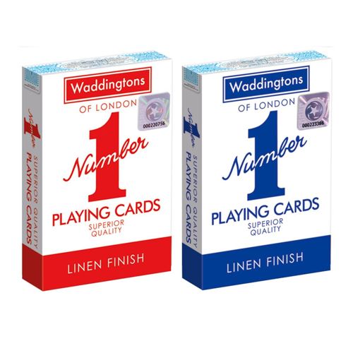 Original Classic Red and Blue - Waddingtons No1 Playing Cards Assorted (One Supplied)