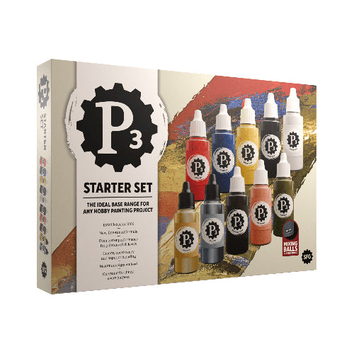 P3 Paints: Starter Set Dropper Bottle (10x 18ml)