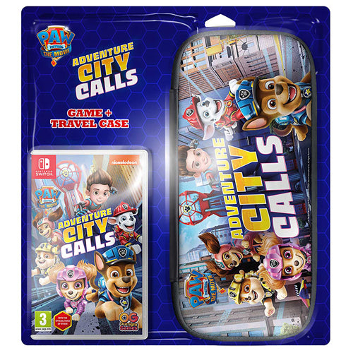 PAW Patrol: Adventure City Calls Game + Travel Case Bundle - Nintendo Switch