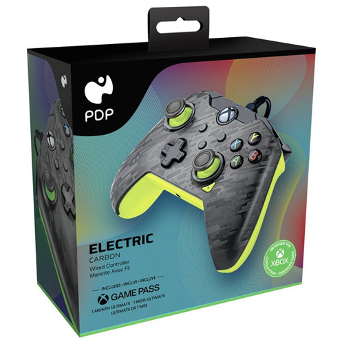 PDP Electric Carbon Wired Controller - Xbox One/Series X