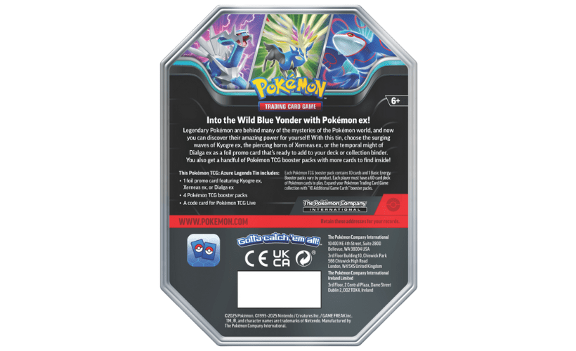 Pokemon TCG: Azure Legends Tin - Dialga