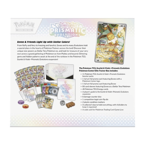Pokemon TCG: Scarlet & Violet - Prismatic Evolutions - Elite Trainer B | Zatu Games Pokemon TCG: Scarlet & Violet - Prismatic Evolutions - Elite Trainer B | Zatu Games