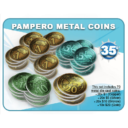 Pampero Metal coins