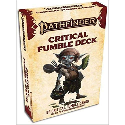 Pathfinder RPG Second Edition (P2): Critical Fumble Card Deck
