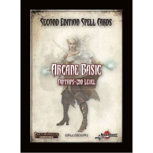 Pathfinder Second Edition RPG (P2): Arcane Basic Spell Card Set