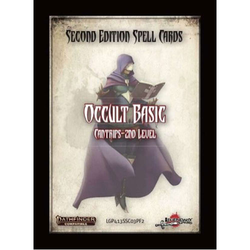 Pathfinder Second Edition RPG (P2): Occult Basic Spell Card Set