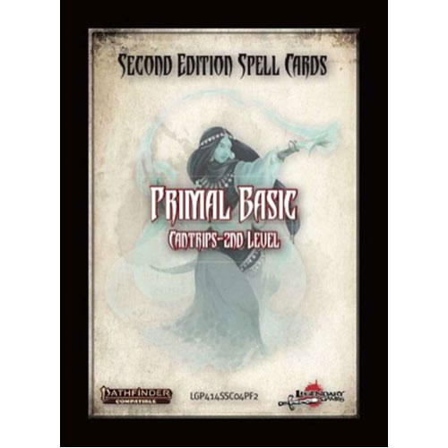 Pathfinder Second Edition RPG (P2): Primal Basic Spell Card Set