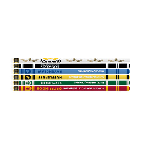 Pencils Set Of 6 - Harry Potter (House Pride)