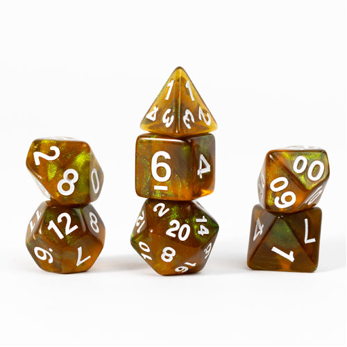 Peridot: Treasures Unearthed 7-Piece Polyhedral - Sirius Dice