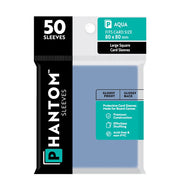 Phantom Sleeves: Aqua Size (80mm x 80mm) - Gloss/Gloss (50)