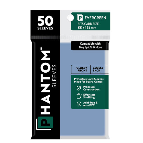 Phantom Sleeves: Evergreen Size (88mm x 125mm) - Gloss/Gloss (50)