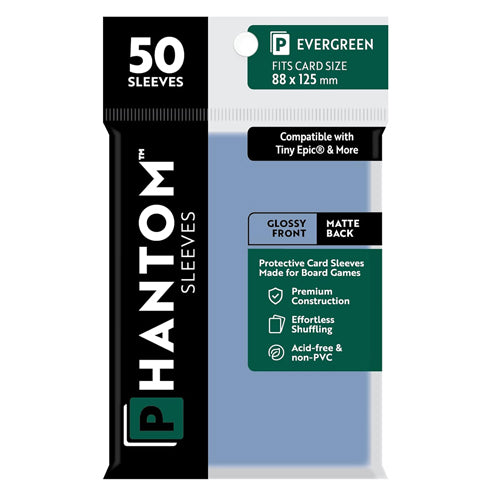 Phantom Sleeves: Evergreen Size (88mm x 125mm) - Gloss/Matte (50)