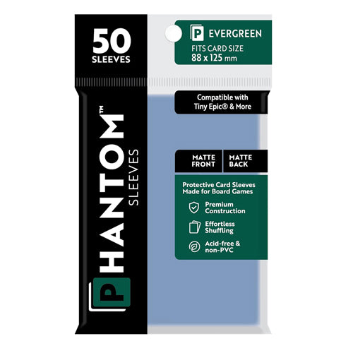 Phantom Sleeves: Evergreen Size (88mm x 125mm) - Matte/Matte (50)