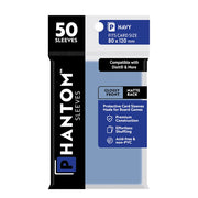 Phantom Sleeves: Navy Size (80mm x 120mm) - Gloss/Matte (50)