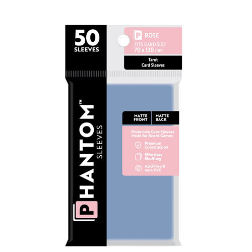 Phantom Sleeves: Rose Size (70mm x 120mm) - Matte/Matte (50)