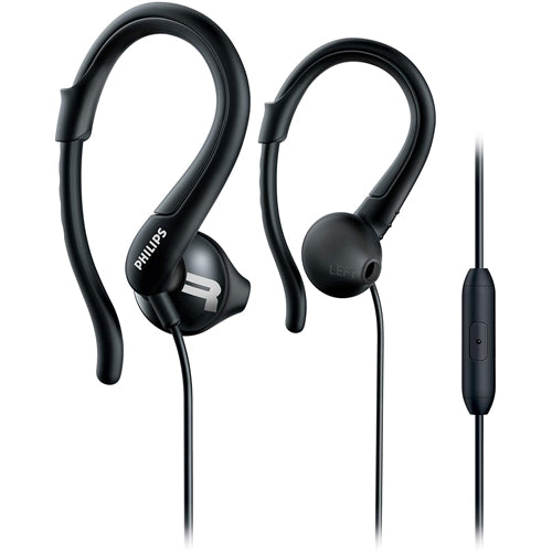 Philips ActionFit Sports In-Ear Headphones with Mic (Black)