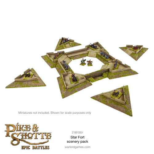 Pike & Shotte Epic Battles - Star Fort with Ravelins Scenery Pack