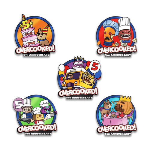 Pinfinity AR Pin: Overcooked 5th Anniverary Pin Set