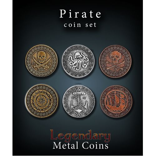 Pirate Coin Set Legendary Metal Coins