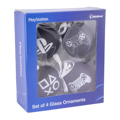 Playstation Glass Christmas Ornaments