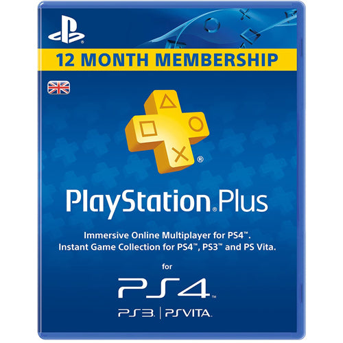 Playstation Plus 12 Month Membership Card
