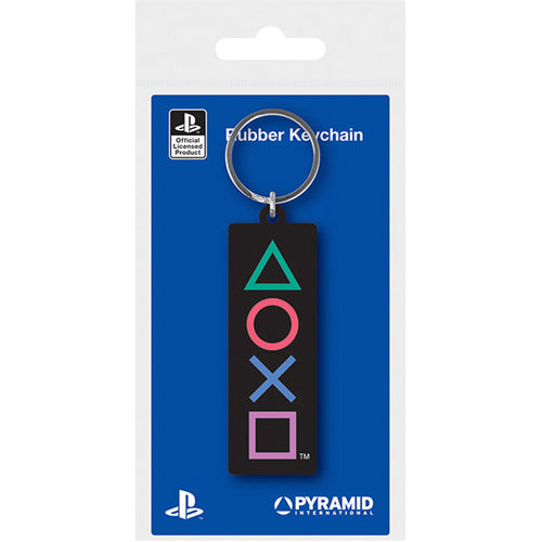 Playstation (Shapes) Rubber Keychain