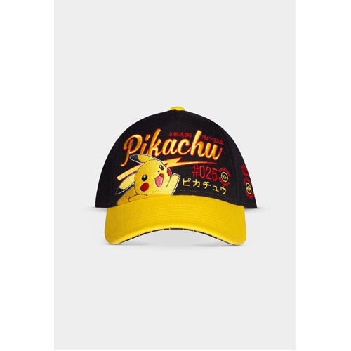 Pokemon Curved Bill Cap Pikachu Hello