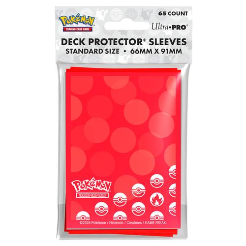 Pokemon Energy Deck Protector Sleeves - Fire Type (65ct)