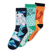 Pokemon Socks 3-Pack Crew 39-42