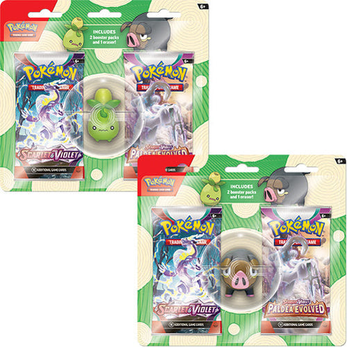 Pokémon TCG: Back to School Eraser Blister (2023) CASE Smoliv/Lechonk